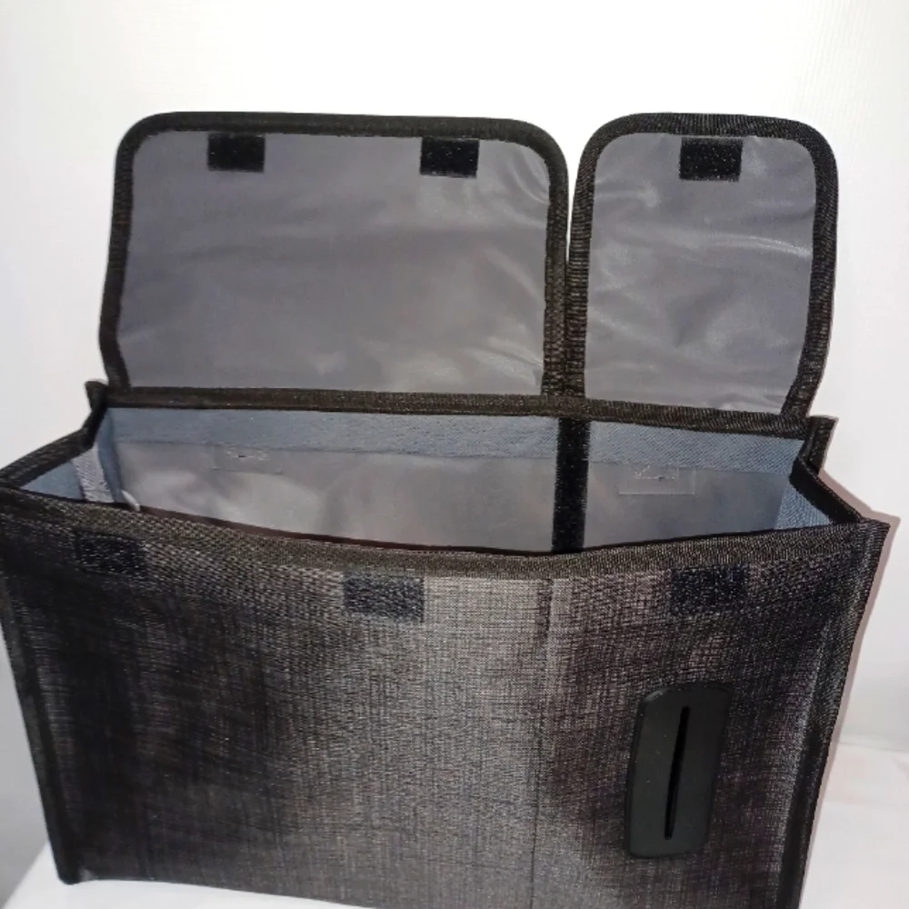 Thirty One Pack N Pull Caddy Car Storage Organizer Bag Black Cross Pop